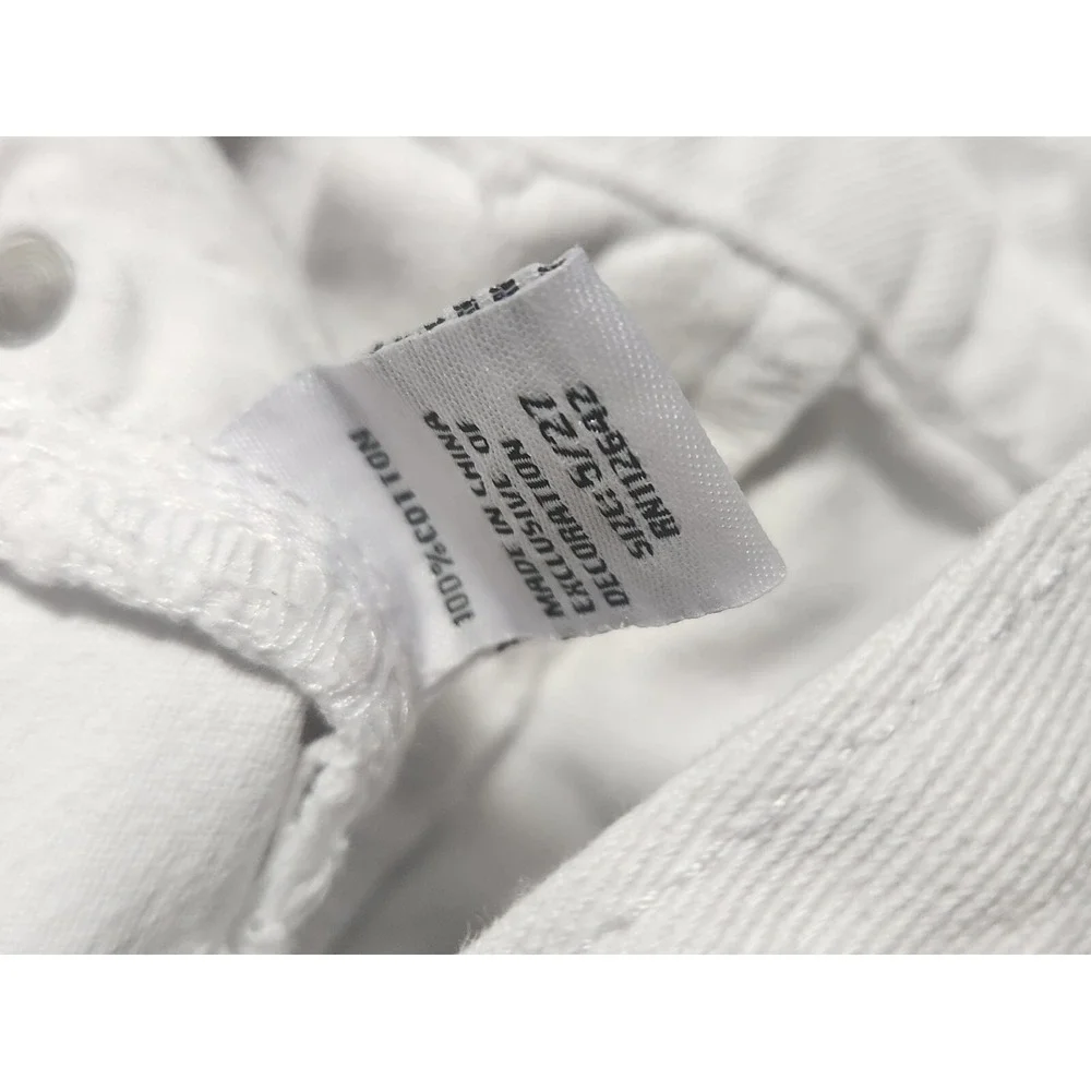 Blue Savvy  White Jeans Juniors/Women Size‎ 5 White Denim Zip 27